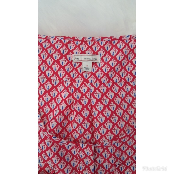 [Gap] Button-up Sleeveless Printed Dress - Picture 2 of 4